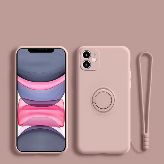 Funda magnética rosa para iPhone 