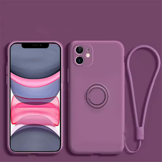 Funda magnética morada para iPhone