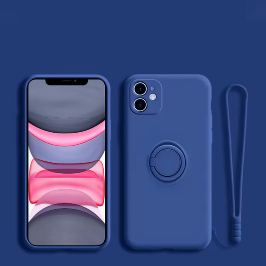 Funda magnética azul marino para iPhone