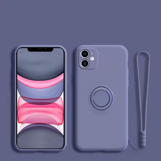 Funda magnética gris para iPhone