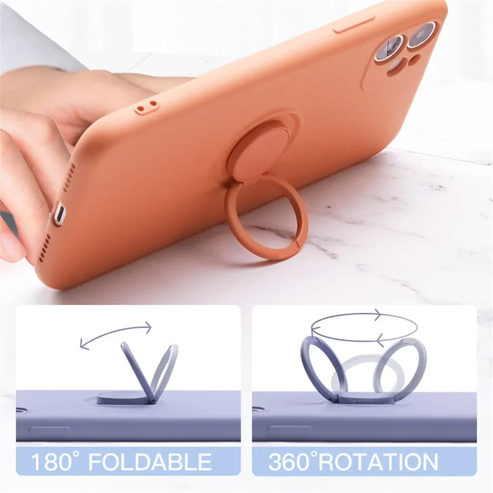 Funda magnética naranja para iPhone 